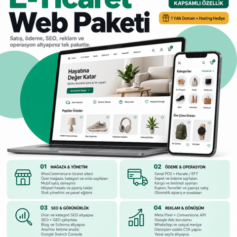Bir Tık Logo e-ticaret sitesi hizmeti