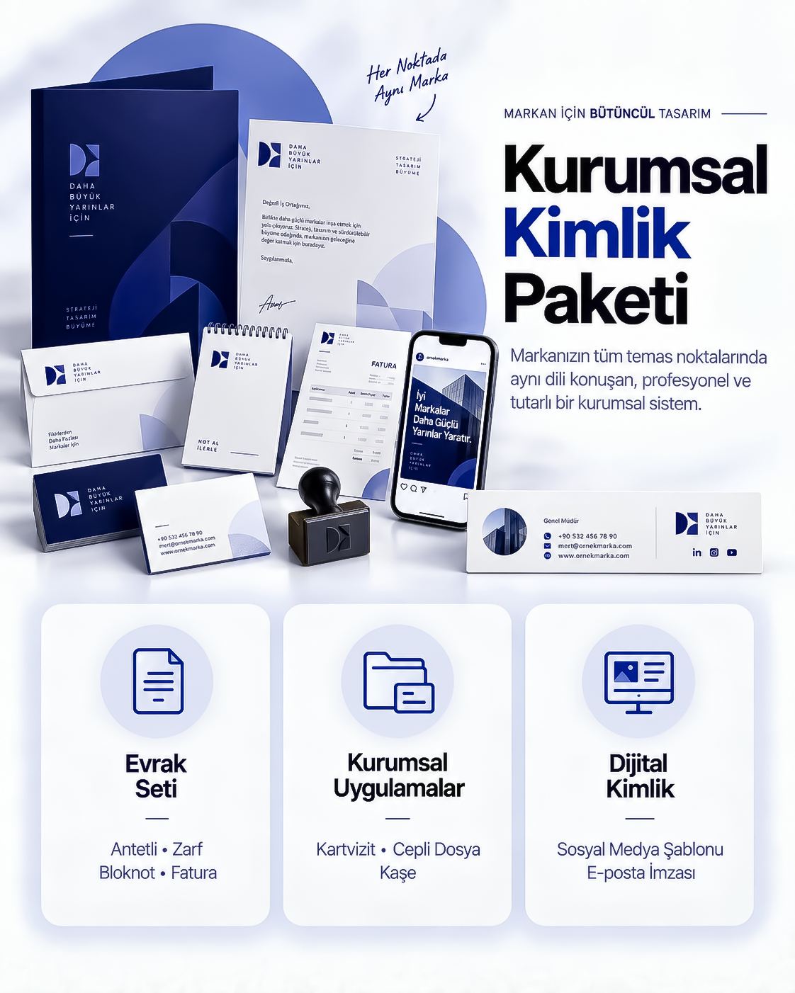 Bir Tık Logo kurumsal kimlik tasarımı