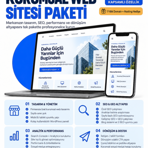 Bir Tık Logo kurumsal web sitesi hizmeti